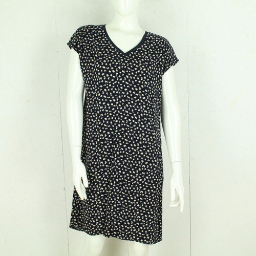 Second Hand SAINT TROPEZ Kleid Gr. M blau beige gemustert (*)