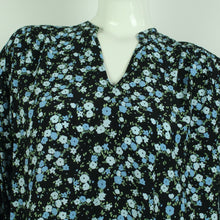 Laden Sie das Bild in den Galerie-Viewer, Second Hand MSCH COPENHAGEN Bluse Gr. S/M schwarz bunt geblümt  (*)