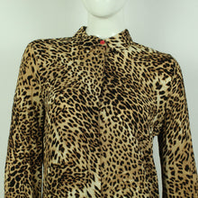 Laden Sie das Bild in den Galerie-Viewer, Second Hand GESTUZ Bluse Gr. 36 braun schwarz Animalprint  (*)