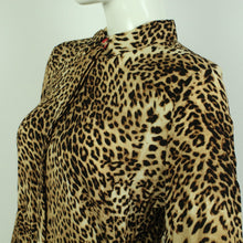 Laden Sie das Bild in den Galerie-Viewer, Second Hand GESTUZ Bluse Gr. 36 braun schwarz Animalprint  (*)