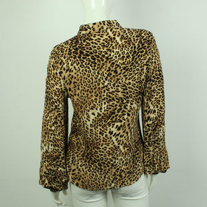 Second Hand GESTUZ Bluse Gr. 36 braun schwarz Animalprint  (*)