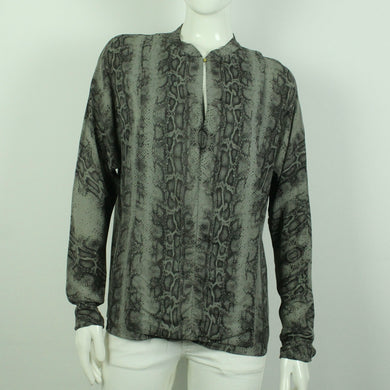 Second Hand DAY BIRGER ET MIKKELSEN Hemdbluse Gr. 38 grau Schlangenprint (*)