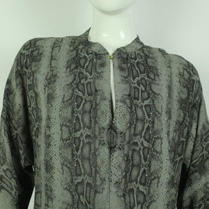 Second Hand DAY BIRGER ET MIKKELSEN Hemdbluse Gr. 38 grau Schlangenprint (*)
