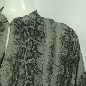 Second Hand DAY BIRGER ET MIKKELSEN Hemdbluse Gr. 38 grau Schlangenprint (*)