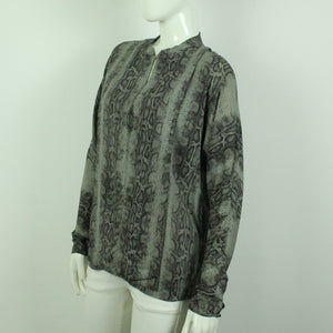 Second Hand DAY BIRGER ET MIKKELSEN Hemdbluse Gr. 38 grau Schlangenprint (*)