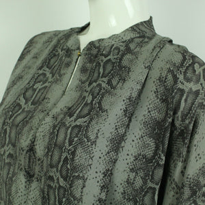 Second Hand DAY BIRGER ET MIKKELSEN Hemdbluse Gr. 38 grau Schlangenprint (*)