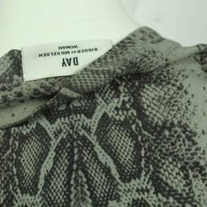 Second Hand DAY BIRGER ET MIKKELSEN Hemdbluse Gr. 38 grau Schlangenprint (*)