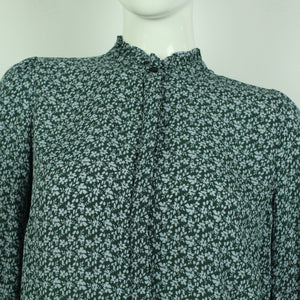 Second Hand MAGASIN DU NORD Bluse Gr. M grün blau geblümt  (*)