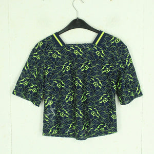 Second Hand ARMANI EXCHANGE Spitzenbluse Gr. S blau grün Spitze Bluse (*)