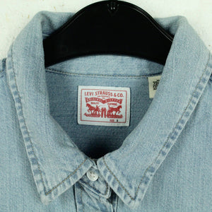 Second Hand LEVI'S Jeanshemd Gr. S blau uni Hemd (*)