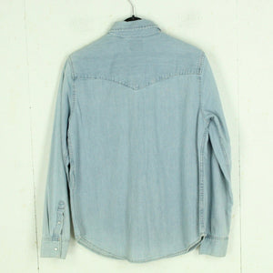 Second Hand LEVIS Jeanshemd Gr. S blau uni Hemd (*)