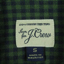Laden Sie das Bild in den Galerie-Viewer, Second Hand J. CREW Hemd Gr. S grün blau kariert (*)