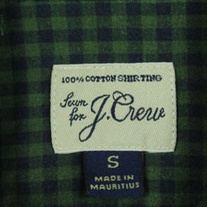 Second Hand J. CREW Hemd Gr. S grün blau kariert (*)
