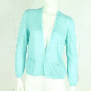 Second Hand CLOSED Strickjacke Cardigan Gr. M blau meliert (*)