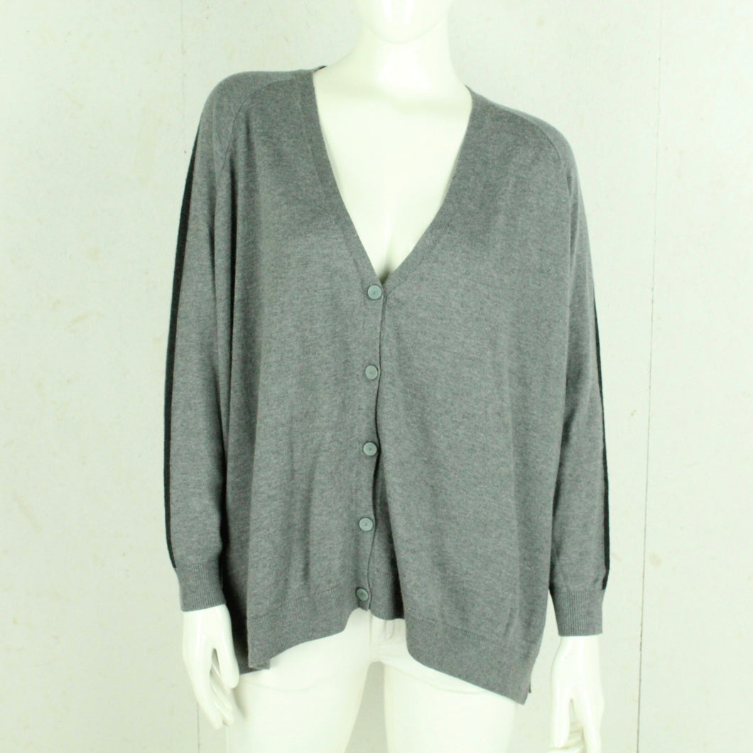 Second Hand CUSTOMMADE Strickjacke Cardigan mit Wolle Gr. M grau (*)