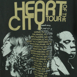Vintage MARY J. BLIGE & JAY-Z T-Shirt / Bandshirt Gr. S schwarz mit Print und Backprint HEART OF THE CITY Tour(*)
