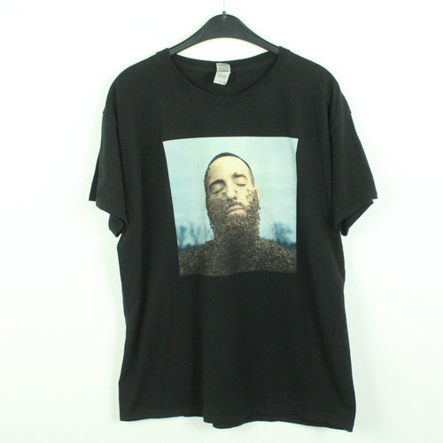 Vintage CASPER T-Shirt / Bandshirt Gr. L schwarz mit Print und Backprint ALLES WAR SCHÖN UND NICHTS TAT WEH (*)