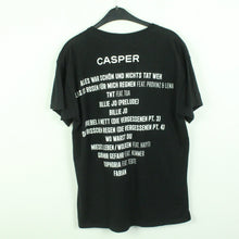 Laden Sie das Bild in den Galerie-Viewer, Vintage CASPER T-Shirt / Bandshirt Gr. L schwarz mit Print und Backprint ALLES WAR SCHÖN UND NICHTS TAT WEH (*)