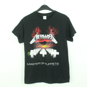 Vintage METALLICA T-Shirt / Bandshirt Gr. S schwarz mit Print und Backprint MASTER OF PUPPETS(*)