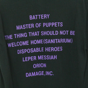 Vintage METALLICA T-Shirt / Bandshirt Gr. S schwarz mit Print und Backprint MASTER OF PUPPETS(*)