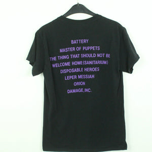 Vintage METALLICA T-Shirt / Bandshirt Gr. S schwarz mit Print und Backprint MASTER OF PUPPETS(*)