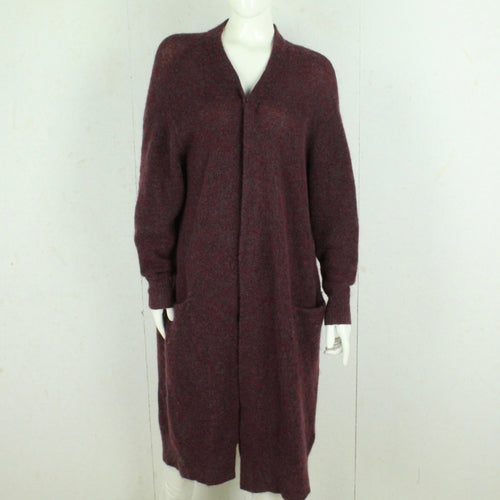 Second Hand ACNE Cardigan mit Wolle Gr. XS weinrot meliert Strick (*)