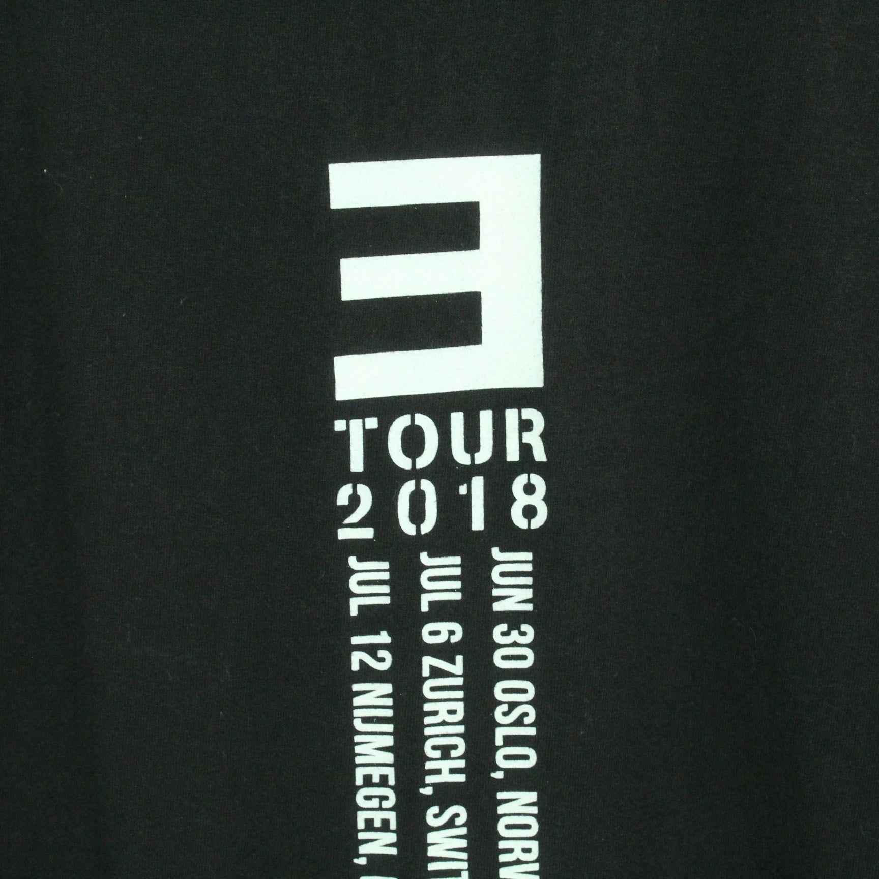 Vintage EMINEM T-Shirt / Bandshirt Gr. M schwarz mit Print und Backprint Tour 2018 (*)