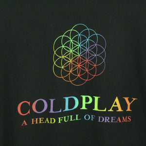 Vintage COLDPLAY T-Shirt / Bandshirt Gr. M schwarz mit Print und Backprint Tour 2017 (*)