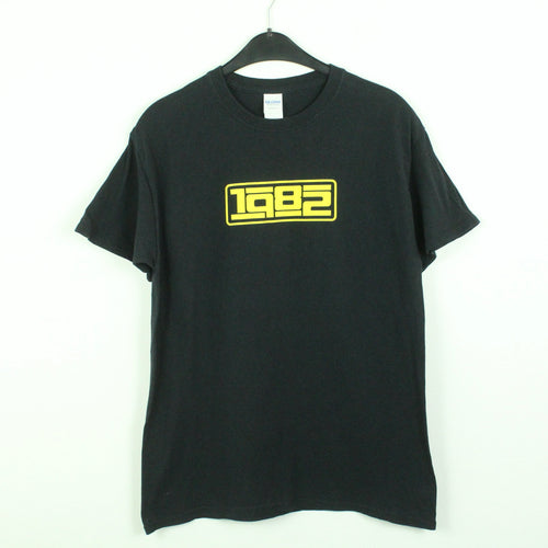 Vintage MARTERIA & CASPER T-Shirt / Bandshirt Gr. M schwarz mit Print und Backprint 1982 SUPERNOVA (*)