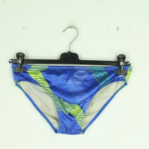 Vintage Badehose Gr. L blau mehrfarbig gemustert 80s 90s Swimwear
