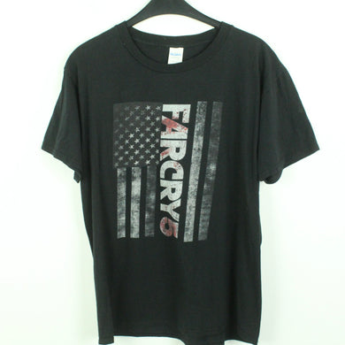 Vintage FAR CRY 5 T-Shirt Gr. M schwarz mit Print (*)