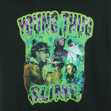 Laden Sie das Bild in den Galerie-Viewer, Vintage YOUNG THUG T-Shirt / Bandshirt Gr. S schwarz mit Print SLIME (*)