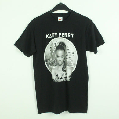Vintage KATY PERRY T-Shirt / Bandshirt Gr. S schwarz mit Print und Backprint THE PRISMATIC WORLD TOUR (*)