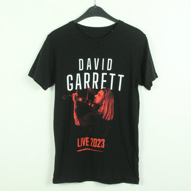 Vintage DAVID GARRETT T-Shirt / Bandshirt Gr. S schwarz mit Print Live 2023 (*)