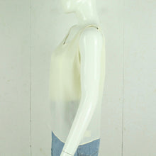 Laden Sie das Bild in den Galerie-Viewer, Vintage Top Gr. M mit Seide beige Bluse