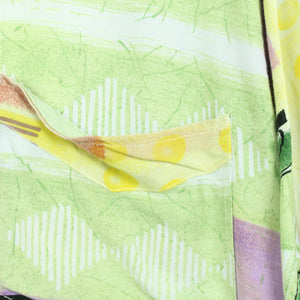 Vintage 90s Crazy Pattern Hemd Gr. M bunt gemustert kurzarm (*)