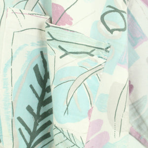 Vintage 90s Crazy Pattern Hemd Gr. L bunt gemustert kurzarm (*)