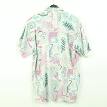Laden Sie das Bild in den Galerie-Viewer, Vintage 90s Crazy Pattern Hemd Gr. L bunt gemustert kurzarm (*)