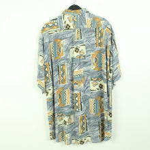 Laden Sie das Bild in den Galerie-Viewer, Vintage 90s Crazy Pattern Hemd Gr. XL bunt gemustert kurzarm (*)