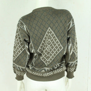 Vintage Pullover mit Wolle Gr. M mehrfarbig gemustert Strick