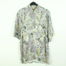 Laden Sie das Bild in den Galerie-Viewer, Vintage 90s Crazy Pattern Hemd Gr. L bunt gemustert kurzarm (*)