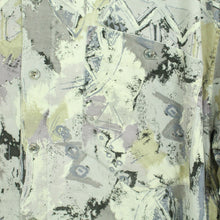 Laden Sie das Bild in den Galerie-Viewer, Vintage 90s Crazy Pattern Hemd Gr. L bunt gemustert kurzarm (*)