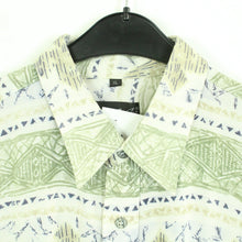 Laden Sie das Bild in den Galerie-Viewer, Vintage 90s Crazy Pattern Hemd Gr. XL bunt gemustert kurzarm (*)