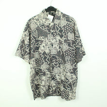 Laden Sie das Bild in den Galerie-Viewer, Vintage 90s Crazy Pattern Hemd Gr. L bunt gemustert kurzarm (*)