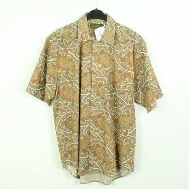 Vintage 90s Crazy Pattern Hemd Gr. M bunt gemustert kurzarm (*)