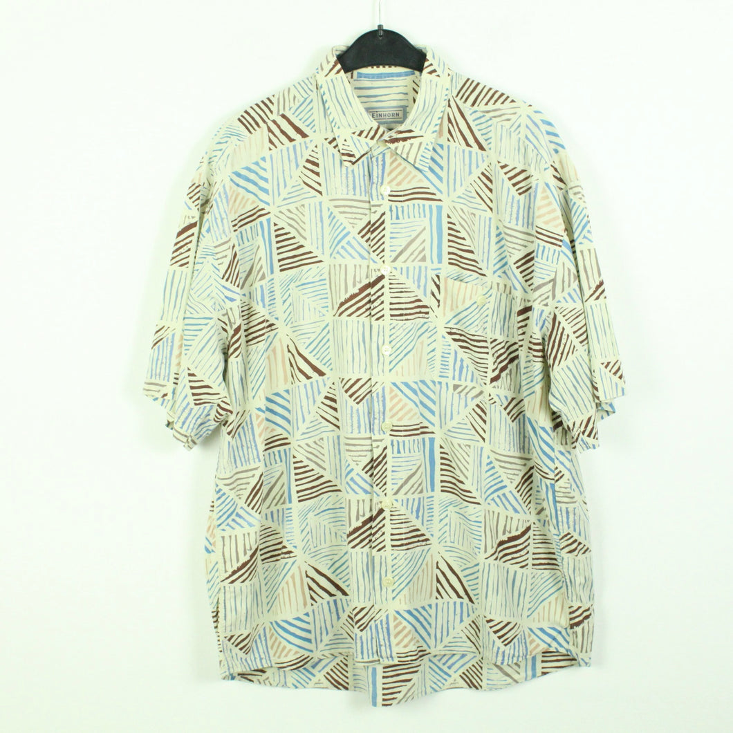 Second Hand EINHORN Hemd Gr. L bunt gemustert kurzarm (*)