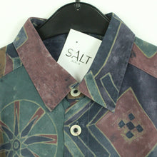Laden Sie das Bild in den Galerie-Viewer, Vintage 90s Crazy Pattern Hemd Gr. XL bunt gemustert kurzarm (*)