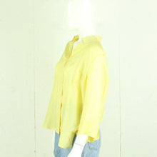 Laden Sie das Bild in den Galerie-Viewer, Vintage Seidenbluse Gr. L gelb Seide Bluse
