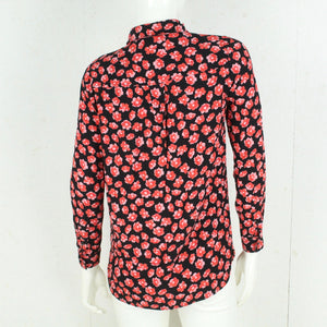 Second Hand GANNI Bluse Gr. 36 schwarz mehrfarbig geblümt (*)