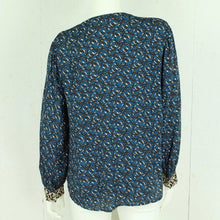 Laden Sie das Bild in den Galerie-Viewer, Second Hand WHITE STUFF Bluse Gr. 40 blau mehrfarbig gemustert (*)